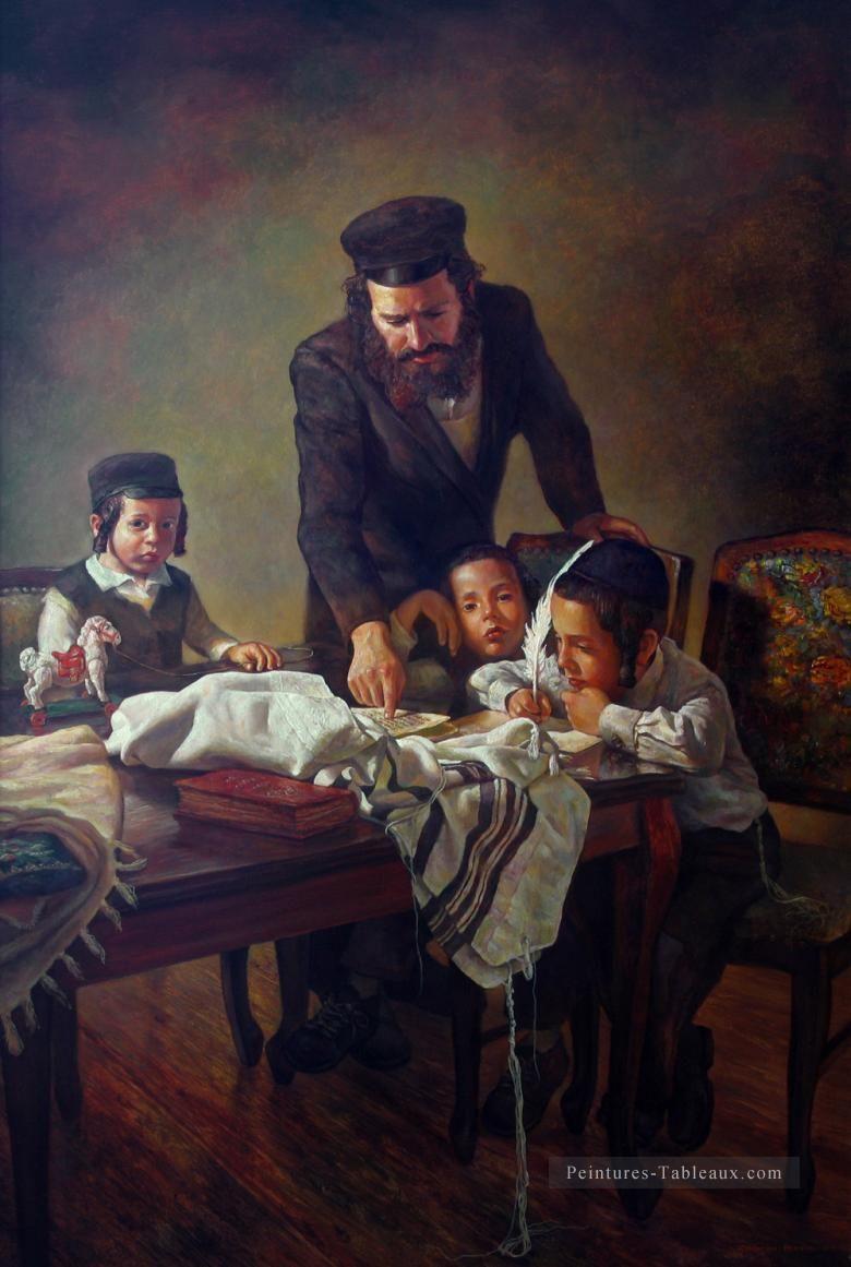enseigner les garçons Juifs Peintures à l'huile